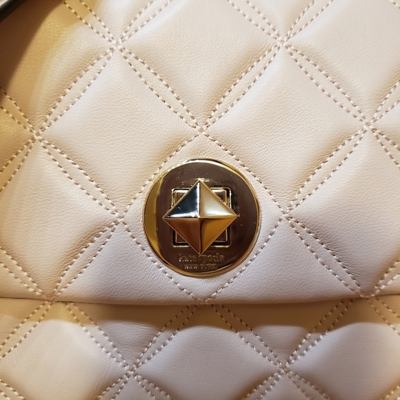 Kate Spade Natalia Small Flap Quilted in Chalk Pink - Picture 2 of 9